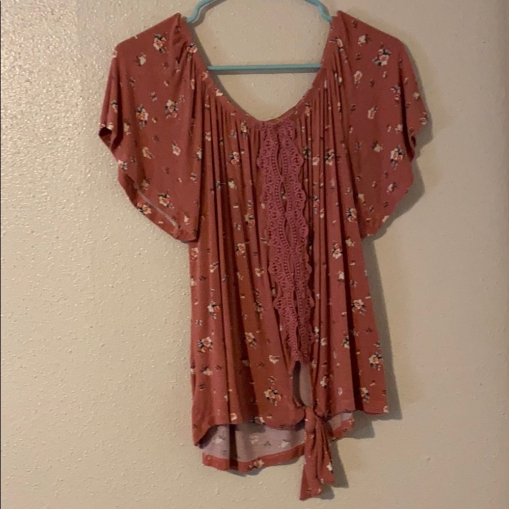 Pink Floral Top